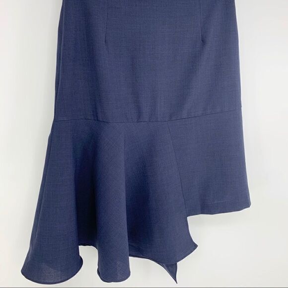 JOA Navy Funky Fun Asymmetrical Fit Flare Skirt Size M New - Picture 5 of 9